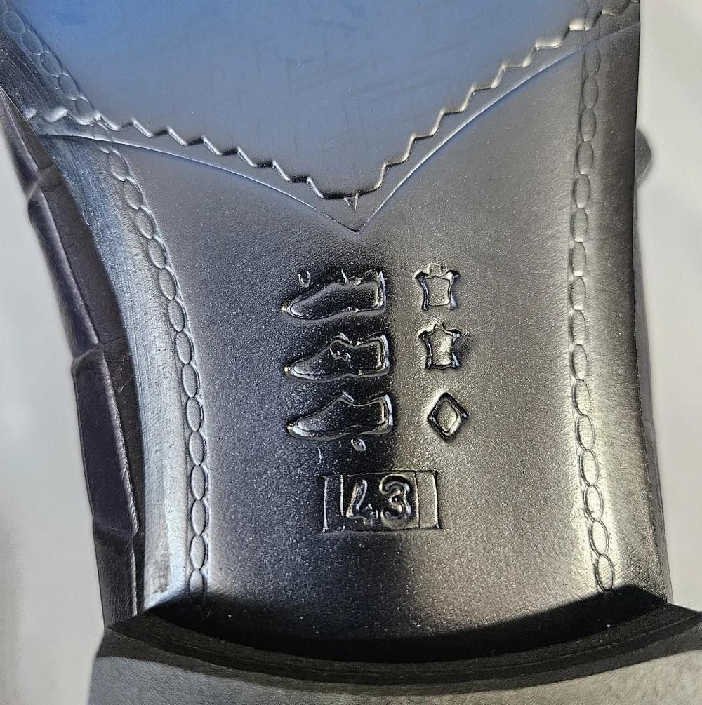 Sardinelli Barletta Italy Quiet Luxury Navy Double Monk Strap Loafers Sz 43/10